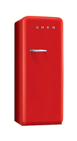Smeg FAB28Q Fridge with Freezer Compartment, A++ Energy Rating, 60cm Wide, Right-Hand Hinge Red